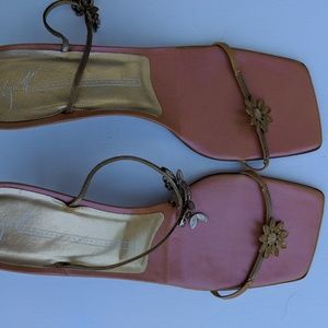 Vicini Guiseppe Zanotti Design Jewel Gold Sandals